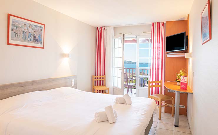 chambre double vue ocean hendaye